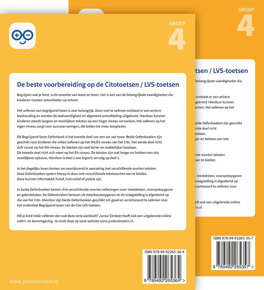 Begrijpend lezen oefenboeken compleet Compleet pakket, delen 1 en 2