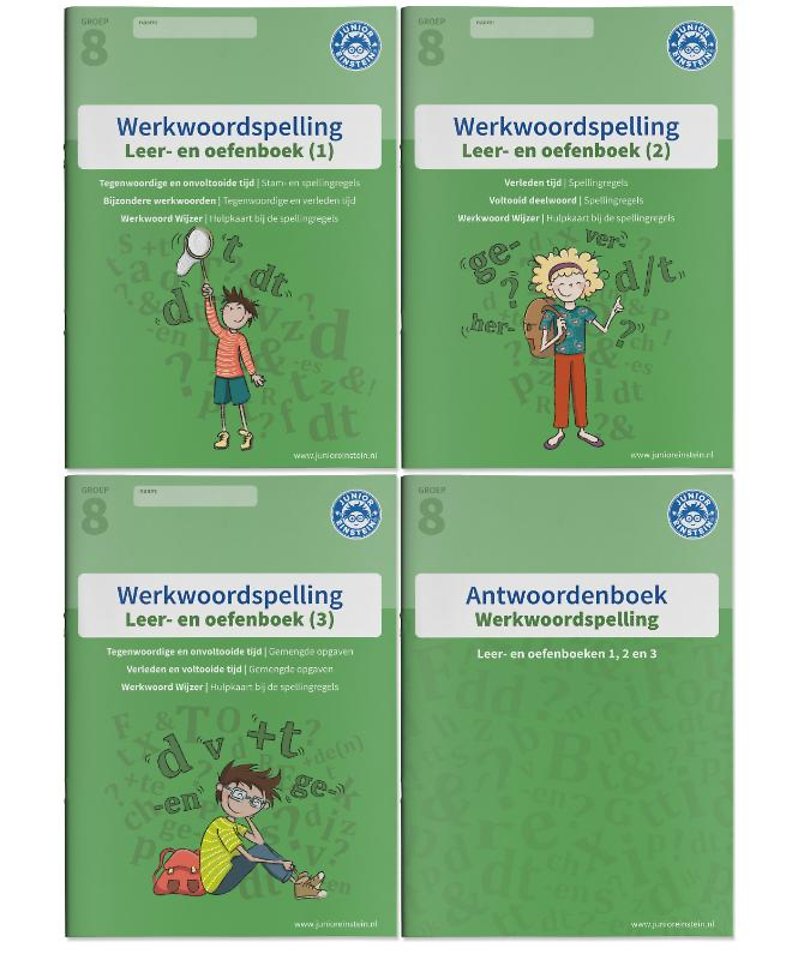 Werkwoordspelling Groep 8 Leer- en oefenboek 1, Antwoordenboeken 1, 2 en 3
