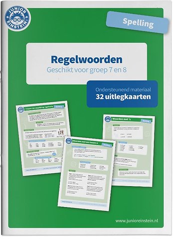 Spelling Regelwoorden Ondersteunend Materiaal groep 7 en 8