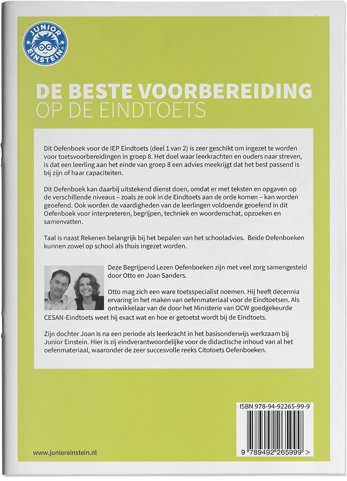 Begrijpend lezen oefenboeken Geschikt voor de IEP Eindtoets Deel 1 en 2