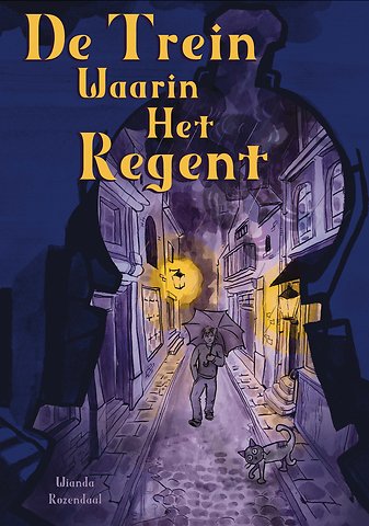 De trein waarin het regent