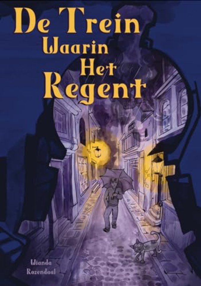 De trein waarin het regent