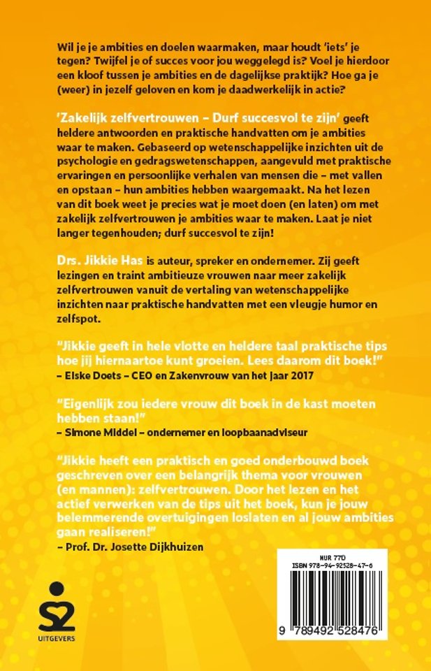 Zakelijk zelfvertrouwen