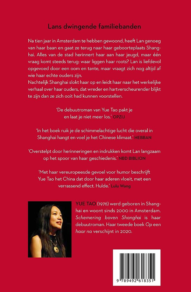 Schemering boven Shanghai