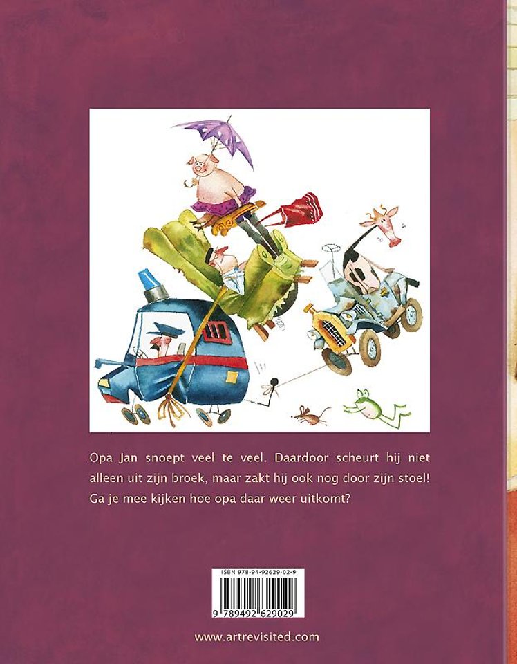 Opa Jan zakt door zijn stoel
