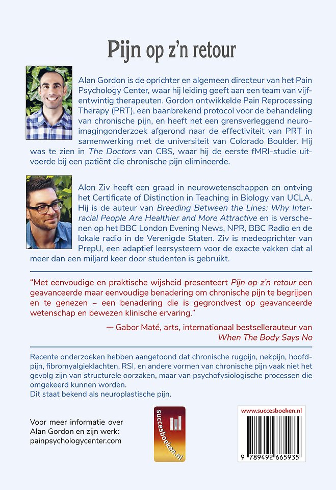 Pijn op z'n retour