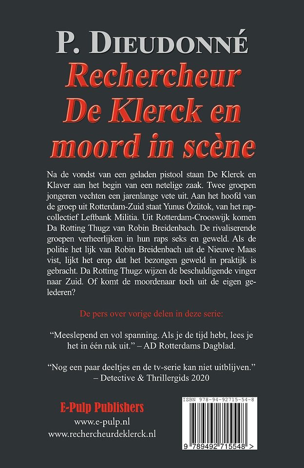 Rechercheur De Klerck en moord in scène