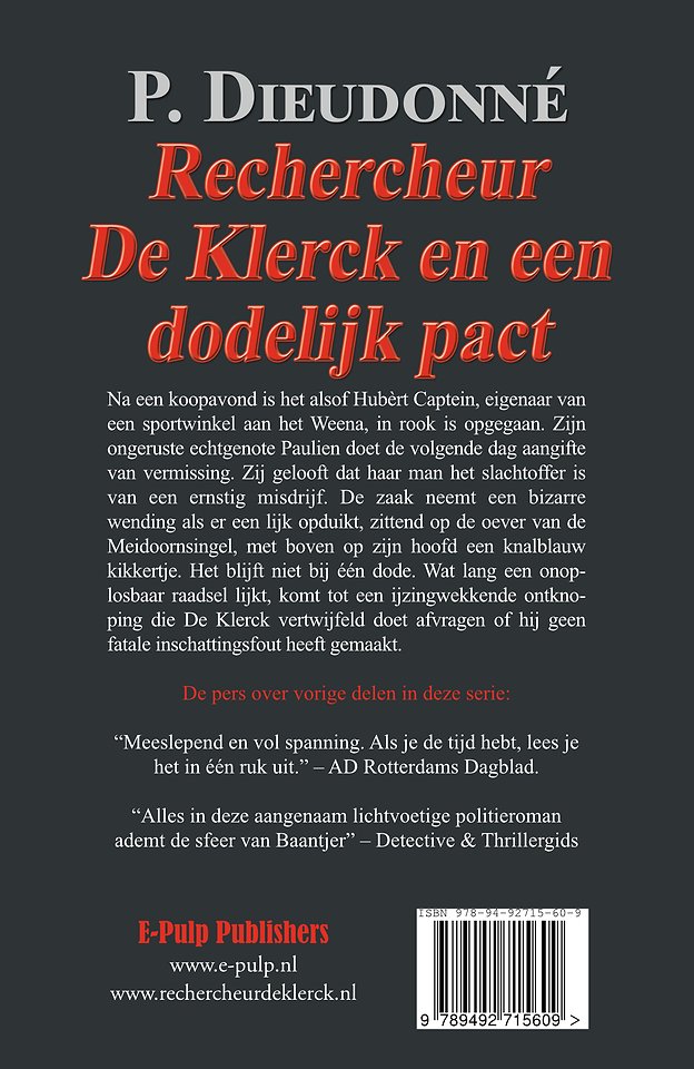 Rechercheur De Klerck en een dodelijk pact
