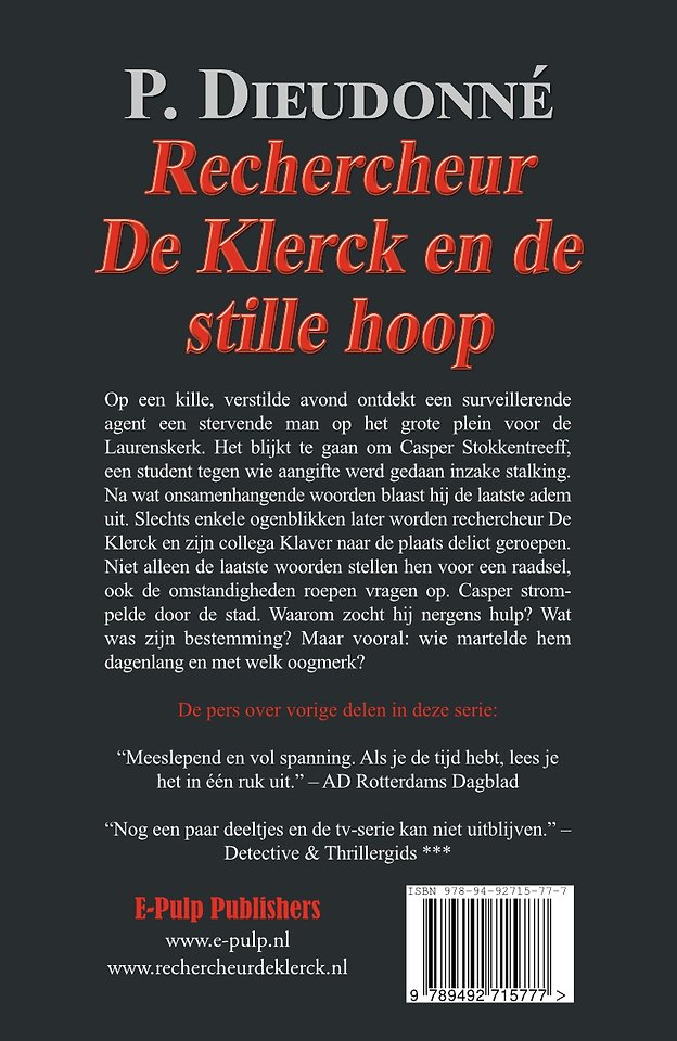 Rechercheur De Klerck en de stille hoop