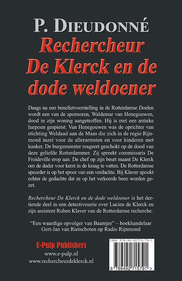Rechercheur De Klerck en de dode weldoener