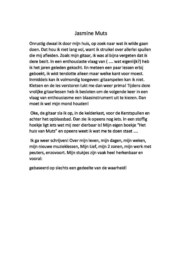 Het boek van Jasmine Muts