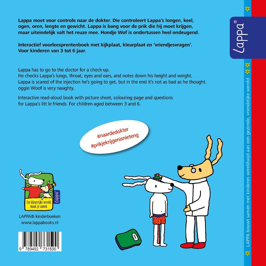 Lappa bij de dokter-Lappa goes to the doctor (NL-Engels)