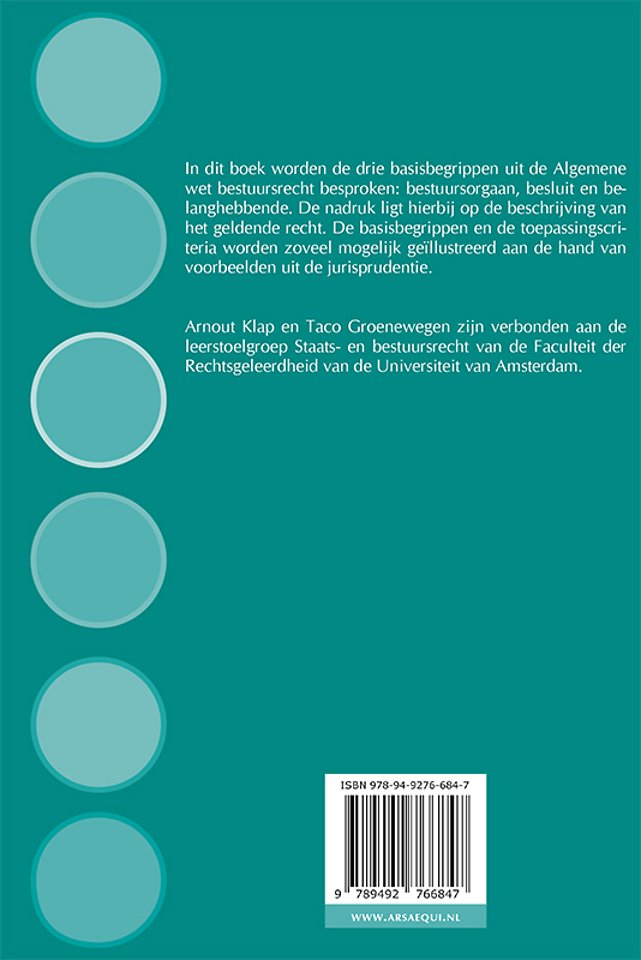 Kernbegrippen van de Algemene wet bestuursrecht