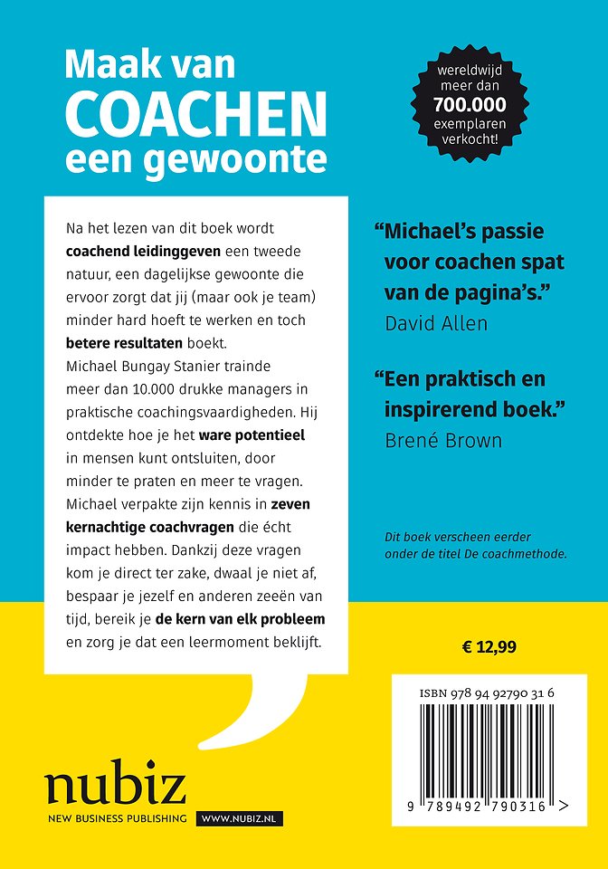 Maak van coachen een gewoonte
