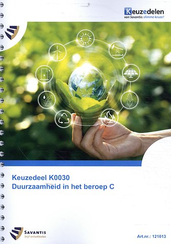 Keuzedeel K0030 Duurzaamheid in het beroep C (papieren versi