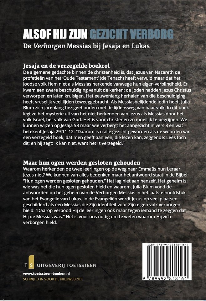 Alsof hij zijn gezicht verborg