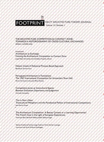 Footprint 26. The Architecture Competition as ‘Contact Zone