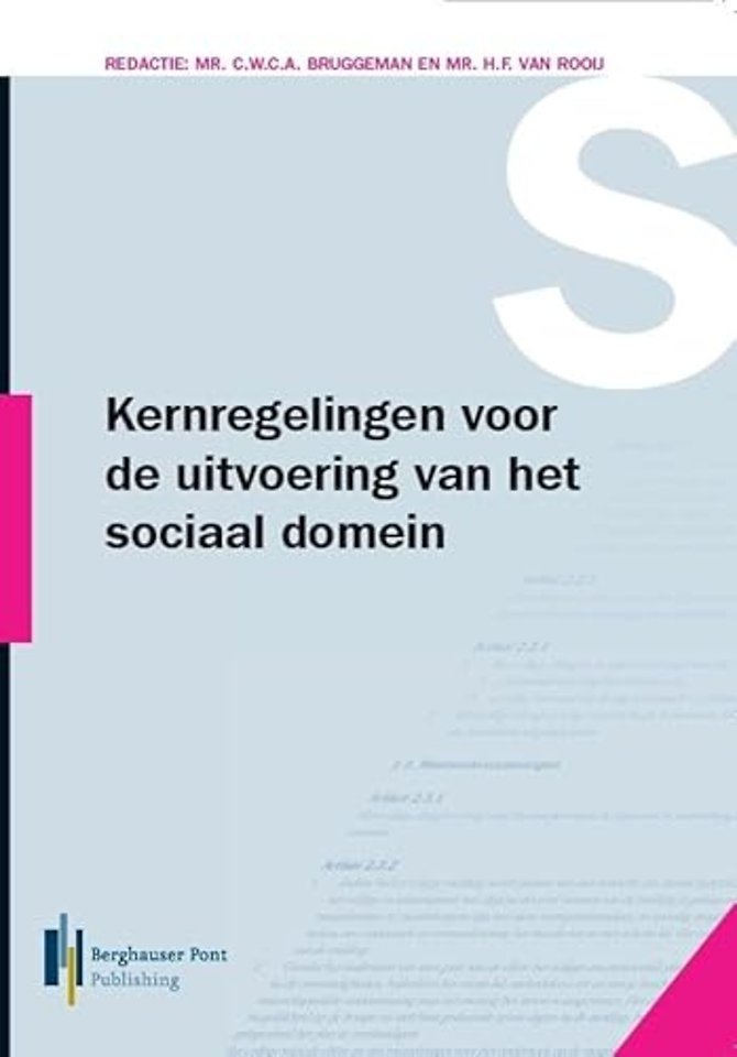 Kernregelingen voor de uitvoering van het sociaal domein 2018