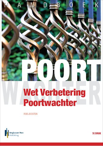 Handboek Wet Verbetering Poortwachter Door Rob Joosten