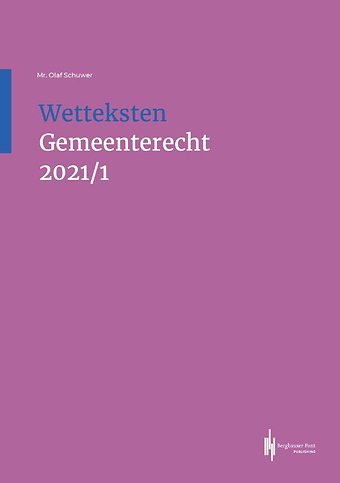 Wetteksten Gemeenterecht 2021/1
