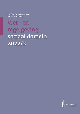 Wet- en regelgeving sociaal domein 2022/2
