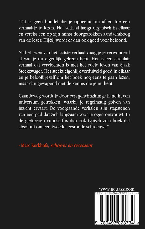 In de gietijzeren vuurkorf