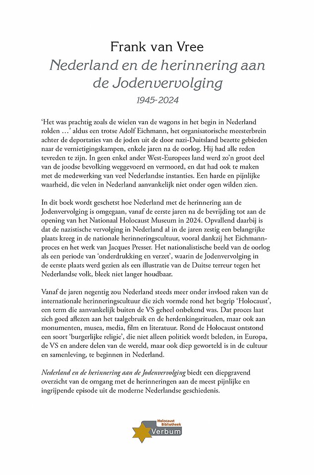 Nederland en de herinnering aan de Jodenvervolging
