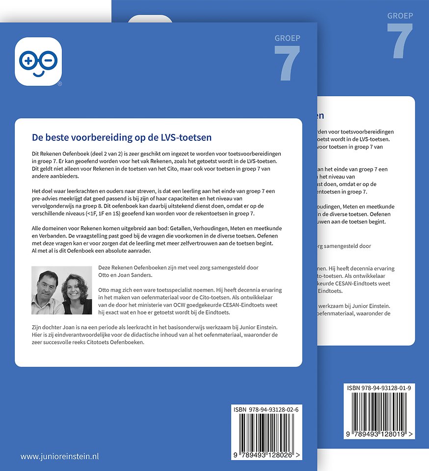 Rekenen Oefenboek delen 1 en 2 geschikt voor de Citotoets