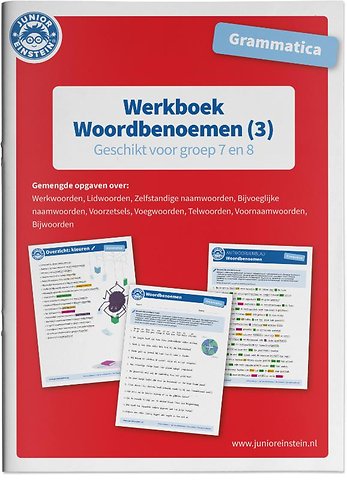 Werkboek woordbenoemen Grammatica deel 3 Groep 7 en 8