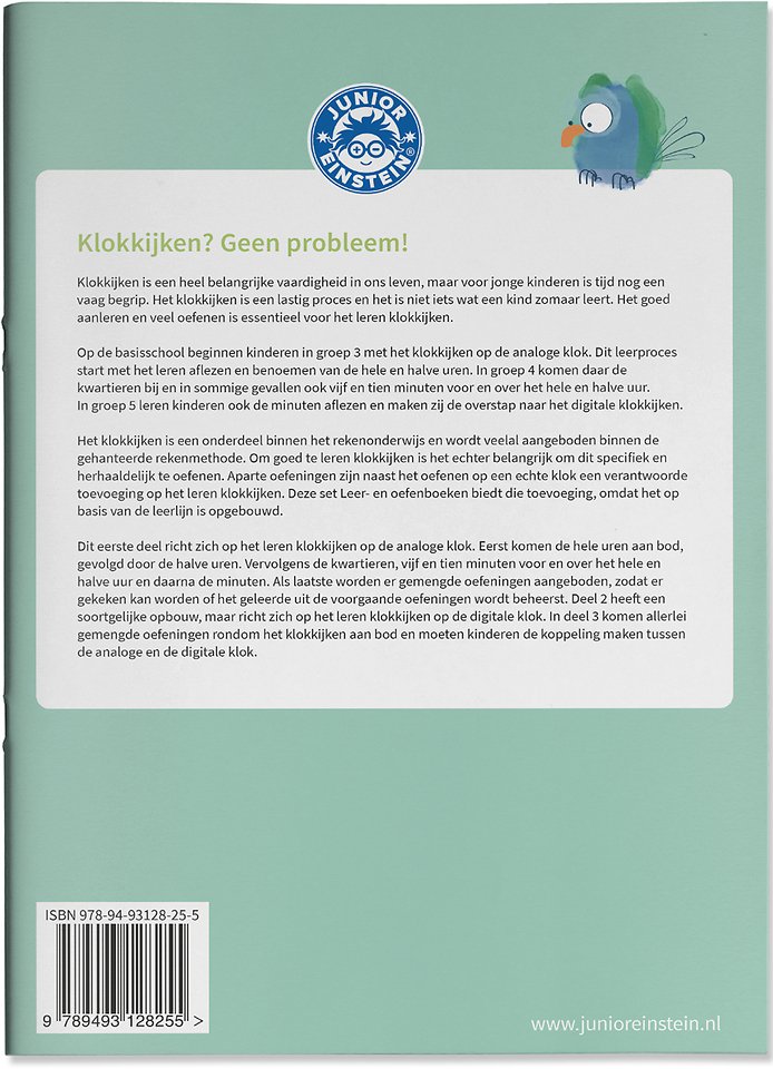 Klokkijken Analoog geschikt voor groep 3, 4 en 5 Leer- en oefenboek