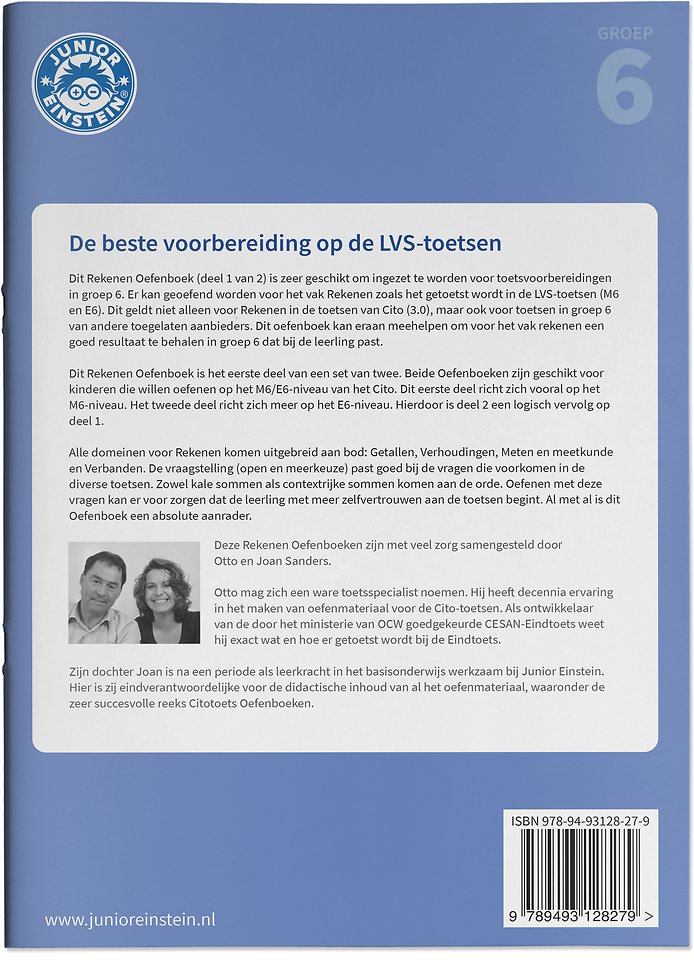 Rekenen Oefenboek deel 1 groep 6