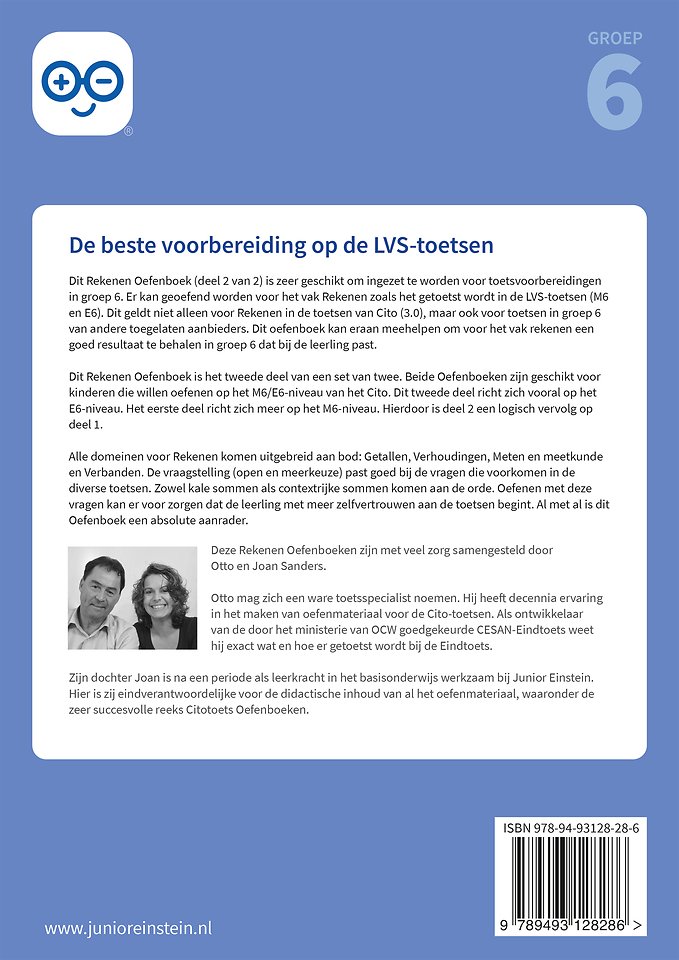 Rekenen Oefenboek deel 2 groep 6