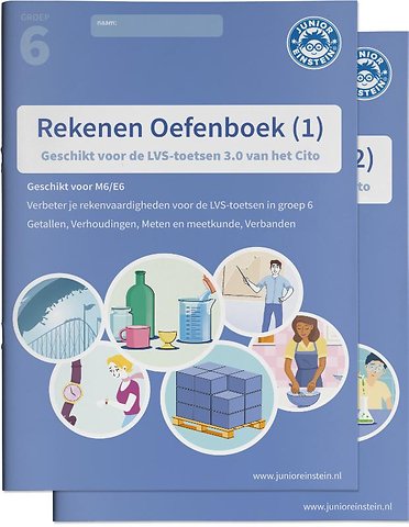 Rekenen Oefenboeken Compleet deel 1 en 2 groep 6