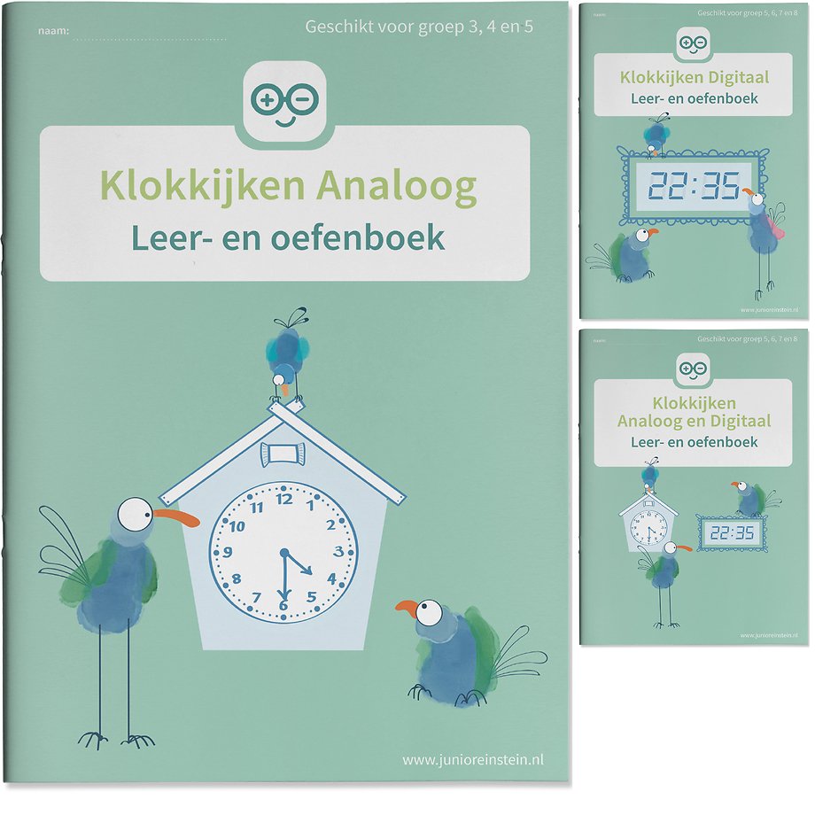 Klokkijken Oefenboeken Analoog en Digitaal