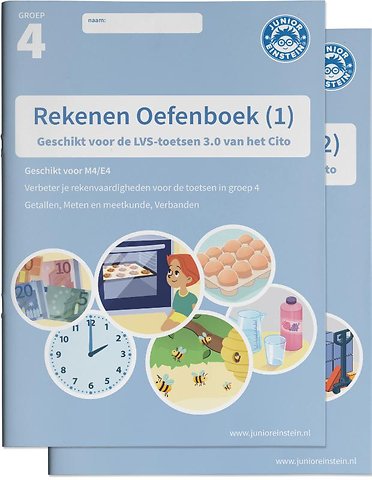 Rekenen Oefenboek Set deel 1 en 2 groep 4