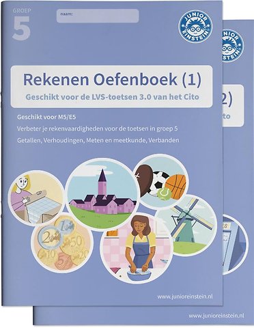 Rekenen Oefenboek Set deel 1 en 2 groep 5
