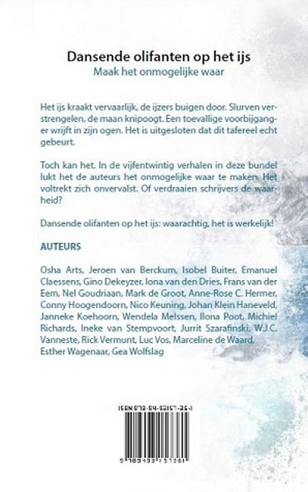 Dansende olifanten op het ijs