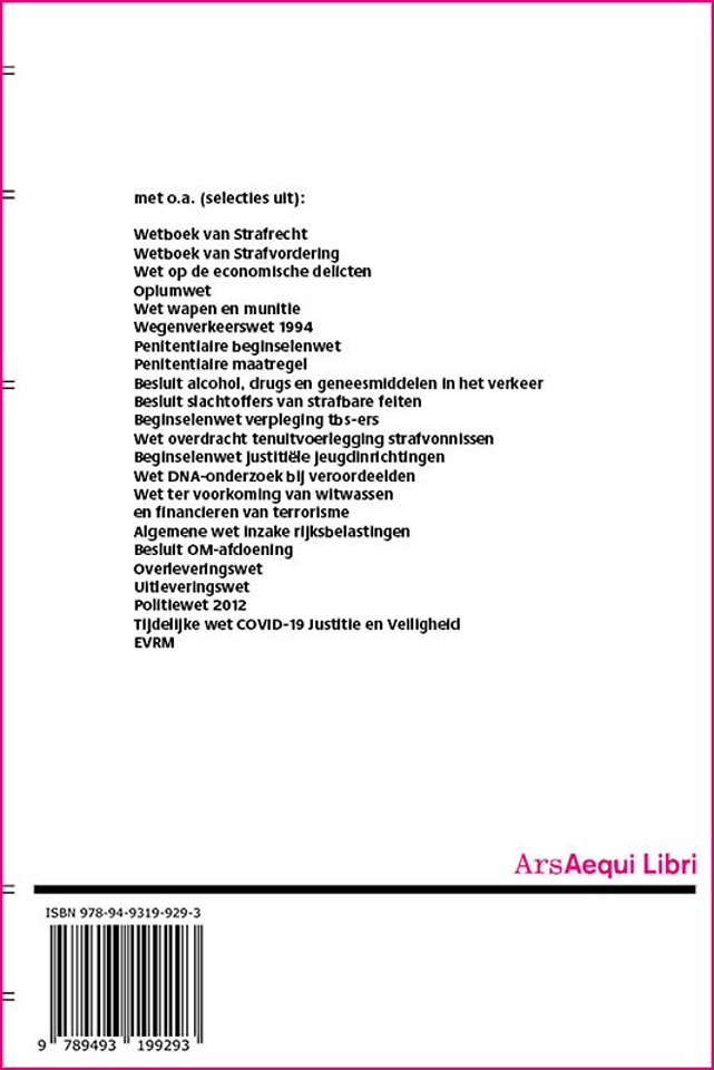 Strafrecht & strafvordering 2021/2022