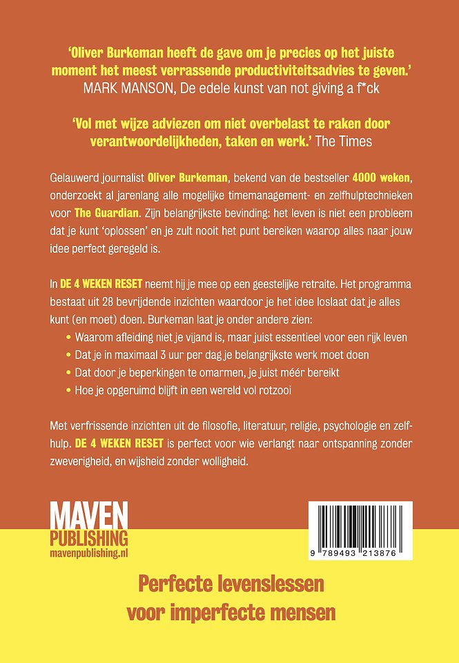 De 4 weken reset