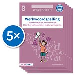 Werkwoordspelling werkboek 1 groep 8 (Set van 5)