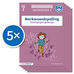 Werkwoordspelling werkboek 3 groep 7 (Set van 5)