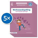 Werkwoordspelling werkboek 3 groep 6 (Set van 5)