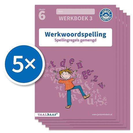 Werkwoordspelling werkboek 3 groep 6 (Set van 5)