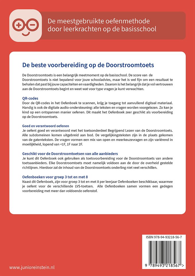 Doorstroomtoets Begrijpend lezen 1 groep 8