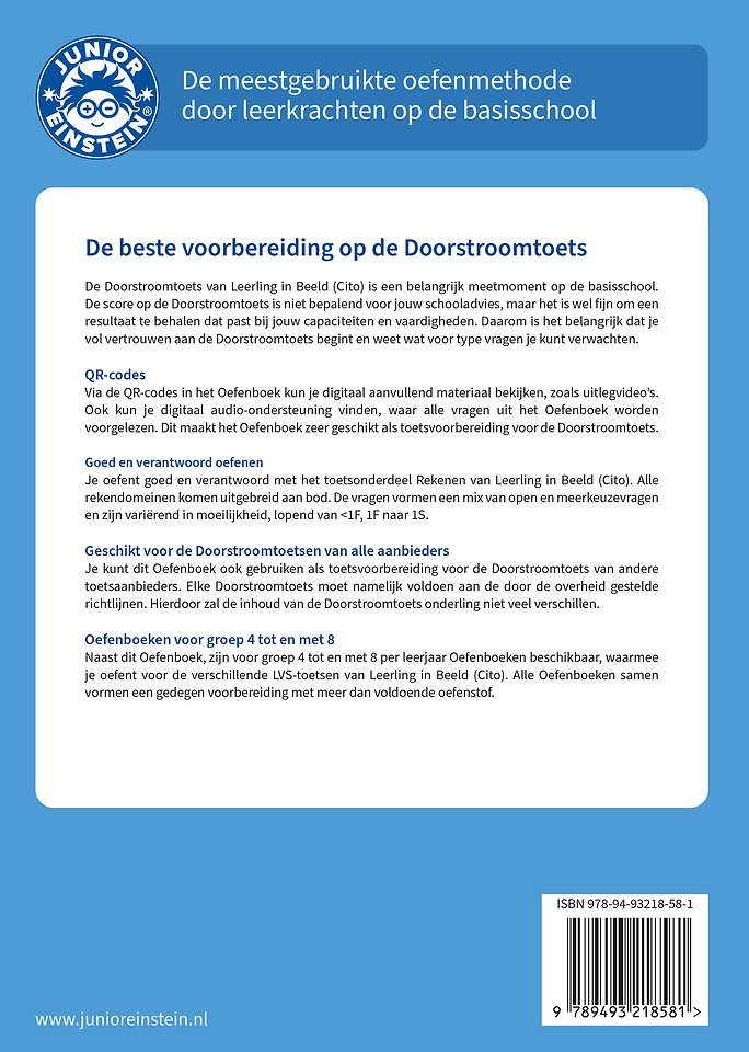 Doorstroomtoets Rekenen 1 groep 8