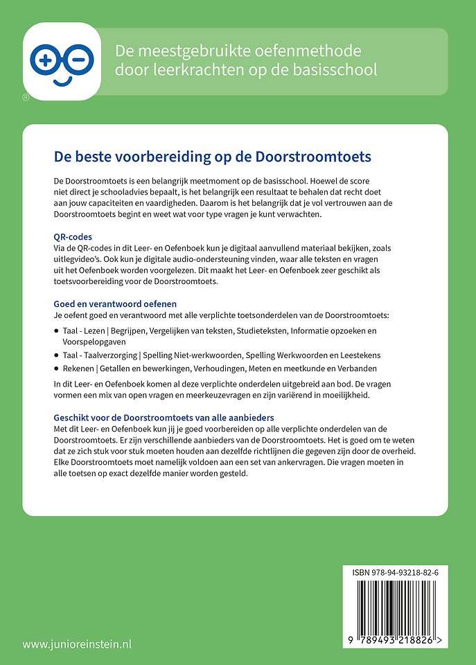 Doorstroomtoets 2 groep 8 Leer- en Oefenboek