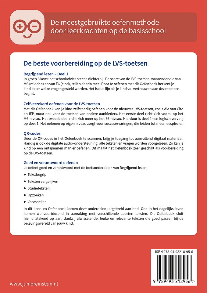 Begrijpend lezen voor de LVS-toetsen - Deel 1 - Groep 6 deel 1