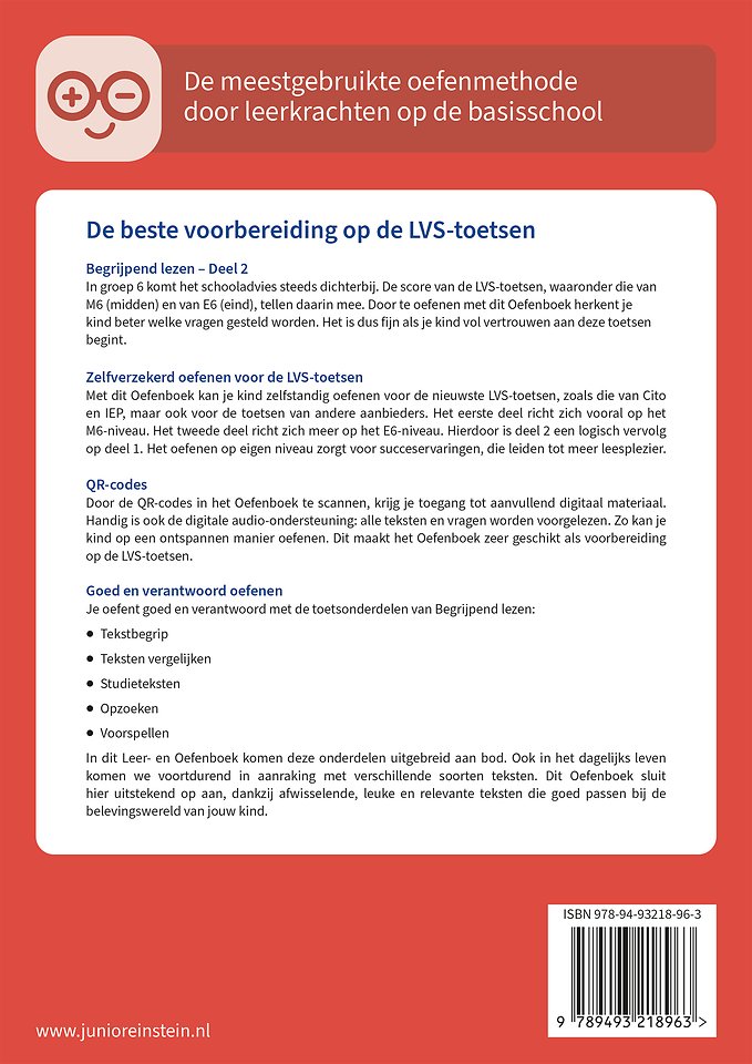 Begrijpend lezen voor de LVS-toetsen Groep 6 deel 2