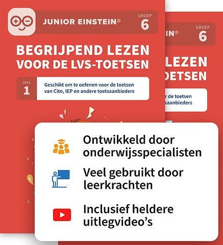 Begrijpend lezen voor de LVS-toetsen - Deel 1 en 2 Groep 6