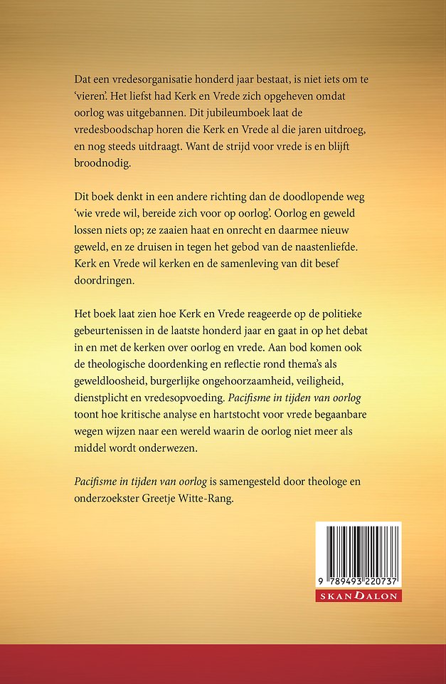 Pacifisme in tijden van oorlog